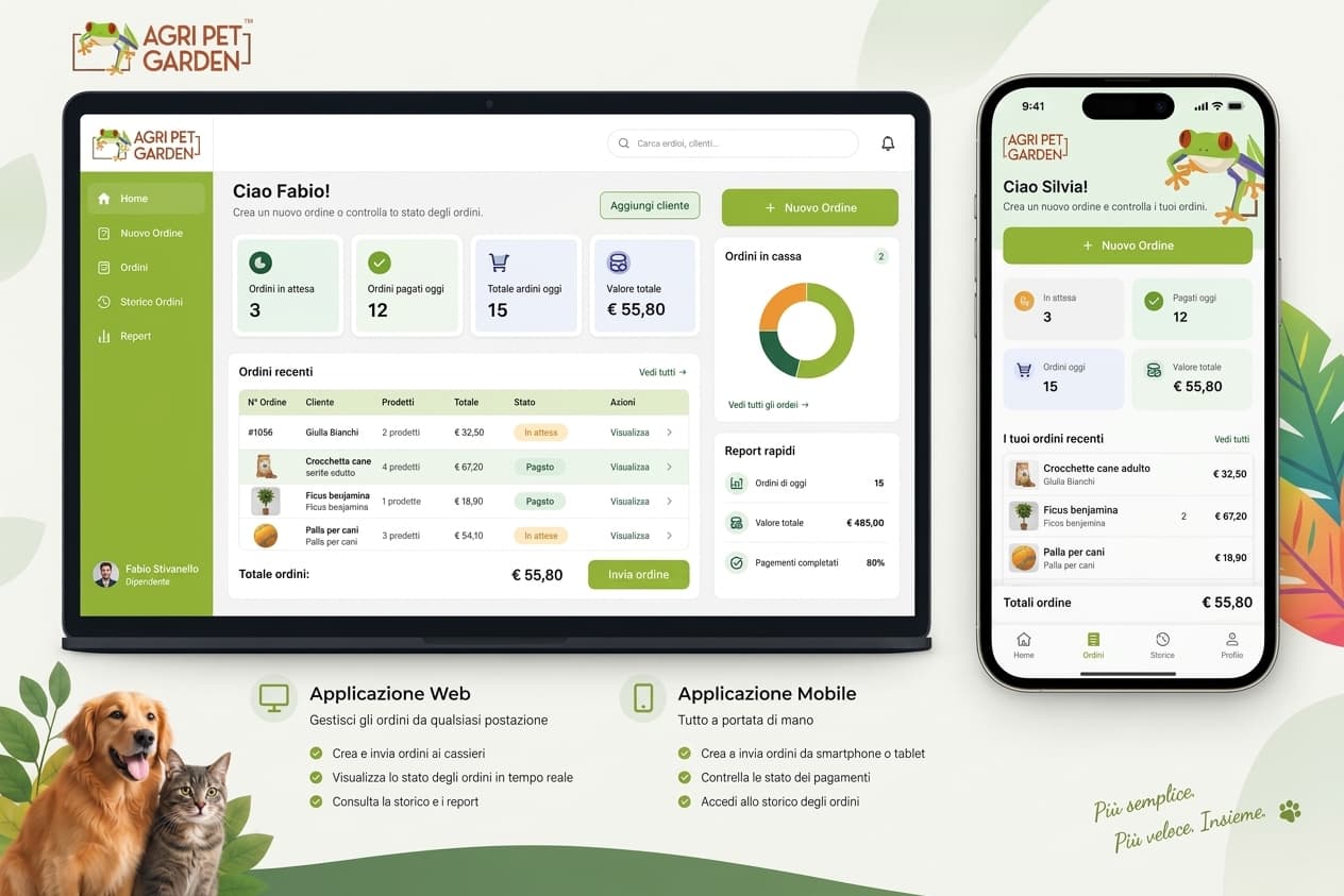 Proposta di sistema web e mobile per la gestione degli ordini Agripet Garden